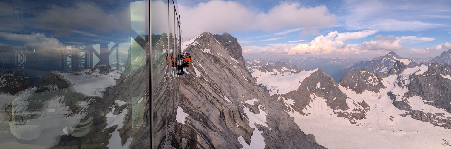 Seilarbeiten am Titlis