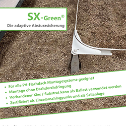 SX-Green  - Die Absturzsicherung die sich allen Dachgeometrien anpasst