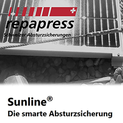 Sunline - die integrierbare Absturzsicherung