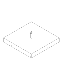 Anschlaghalter Betonkörper