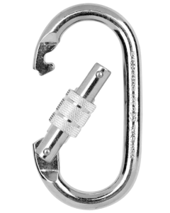 Schraub Karabiner Stahl, oval